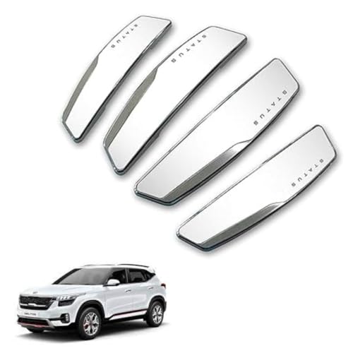 Image of Autokaar Status Car Door Edge Guard Scratch Protector White Universal for Kia Seltos /Carens /Sonet /EV6