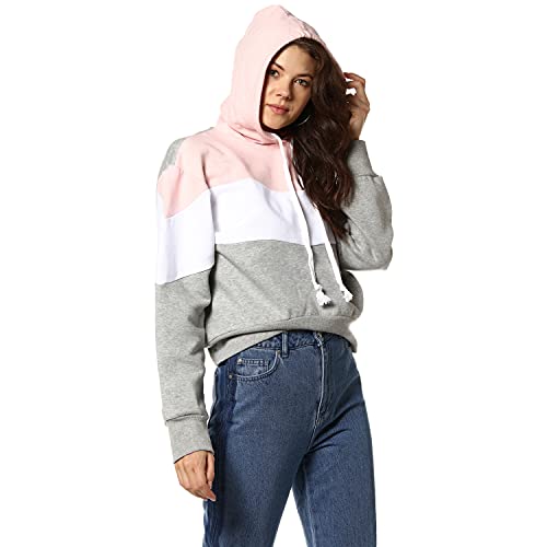 Image of Campus Sutra Women's Cotton High Neck Sweatshirt