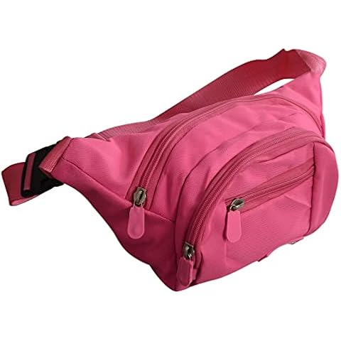 Keeperking Waterproof Bum Bag Suitable for Travel, Sports & All Outdoor Activities, Waist Bag for Men and Women, Bum Bag Waterproof Waist Bags for Running (Pink) Cover