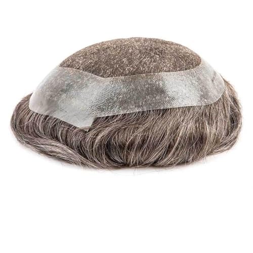 Postizos Peluquín for hombres Cabello humano Prótesis capilares for Encaje suizo australiano Postizo for masculinas de 8 x 10 pulgadas Sistema unidades cabello indio Diario