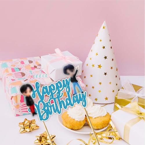 Decoración para tarta BTS Tiny Tan de cumpleaños infantil 6