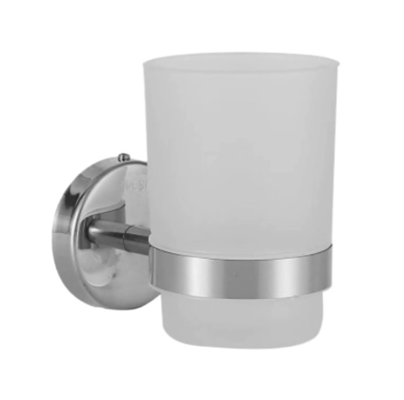 Porta Cepillo Dientes Baño Soporte For Cepillo De Dientes Pared con Vaso Satinado Metal Acero Inoxidable Hogar Y Cocina(Blue,Silver)