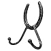 Easy-Up Pro Horseshoe Double Tack Hook | Space-Saving Stable Essential | Decorative Horseshoe Style | Safety Ball Tip Ends | 7-Year Warranty Included