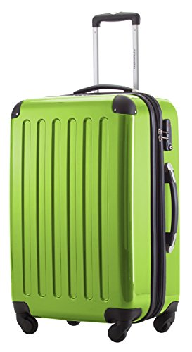 Hauptstadtkoffer Alex Valise Rigide Extensible 65 cm (74 L) avec Serrure TSA, Trolley de Voyage Robuste à 4 Doubles Roues, Pomme Verte
