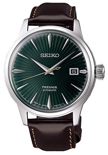 Seiko presage Mens Analog Automatic Watch with Leather Bracelet SRPD37J1
