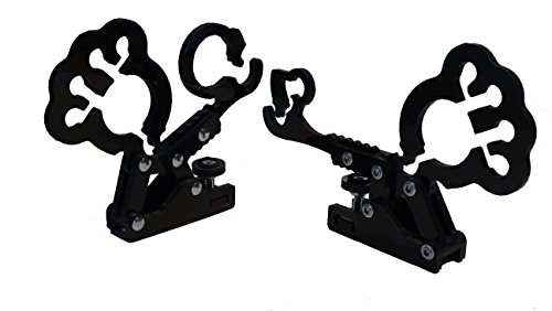 Fishing Rod Holder by GFO – A clamp on Rail Mount Rod Carrier for Your Truck or Boat – Spinning and Fly Rod Holder/ Storage.