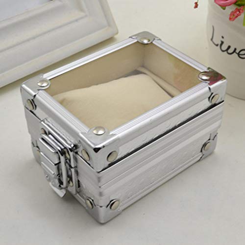 ULTECHNOVO Caixa de RelÃ³gio Caixa de AlumÃ­nio para RelÃ³gio Com Fechadura Porta-RelÃ³gio Caixa par