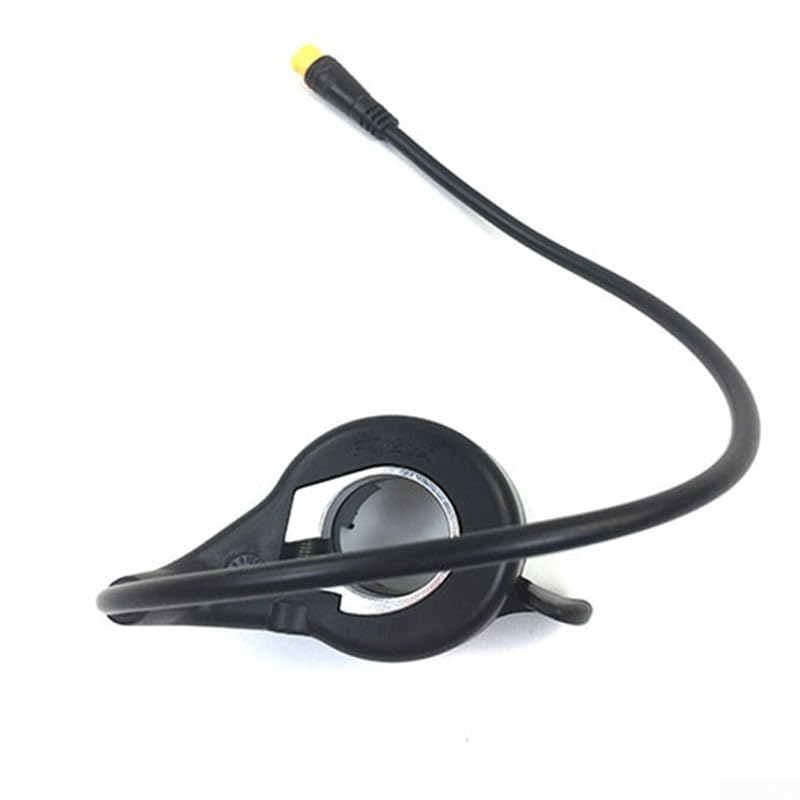 Electric Bicycle Thumb Throttle FT-21X With 3-Pin SM Connector, 12V-72V Compatibility For E-Bike Scooter Conversion, Right Hand Installation, 176cm Cable(Waterproof Connector)