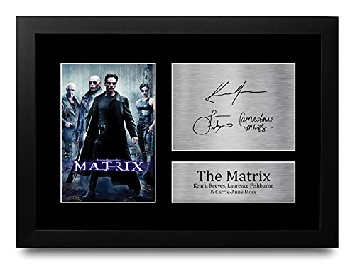 HWC Trading The Matrix A4 Incorniciato Firmato Regalo Visualizzazione...