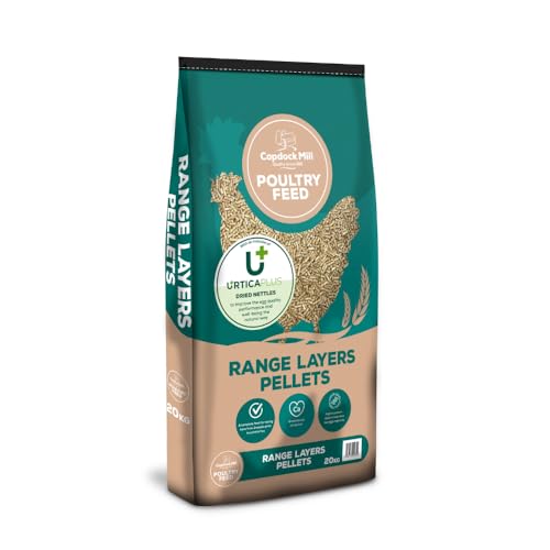 Copdock Mill Range Layers pellets with Urtica Plus Dried Nettle Complete Feed for Chickens and all types of Poultry 20kg Help improve egg quality and health
