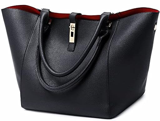 Bolsos de trabajo estilo Tote de gran capacidad para mujer, bolsos grandes de cuero y bolsos para mujer, bolsa de viaje de hombro grande e impermeable | Ya disponible en tu tienda friki favorita! En mundofriki.es!