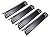 Unicook Porcelain Grill Heat Plate 14.56" L, Gas Grill Replacement Parts, 4 Pack Grill Heat Shield Tents, Grill Burner Cover, Flavorizer Bars, Flame Tamer for BBQ Gas Grill