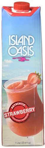 Island Oasis SB3X Premium Strawberry Drink Mix Bottle, 1 L