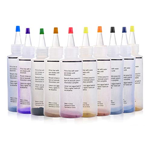 KISSBELLY 10 Colours One Step Tie Dye Kit Shirt Fabric Textile Paints Dying Kits Permanent Clothes Graffiti Jacquard Pigment for Adults Kid