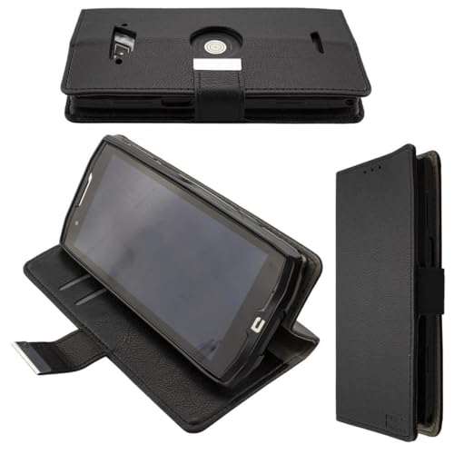 caseroxx Étui pour Crosscall Core-X4, Housse Bookstyle en Cuir Artificiel, Noir