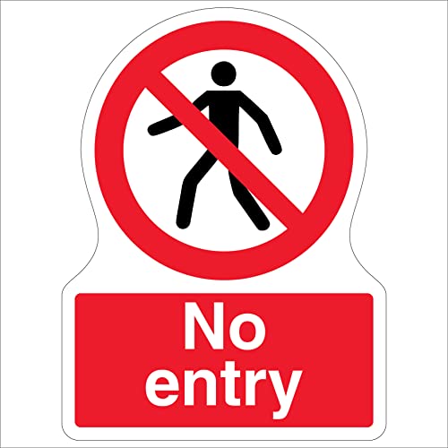 Vsafety warning Safety Sign pericolo/Keep out, 2 mm, in plastica, 300