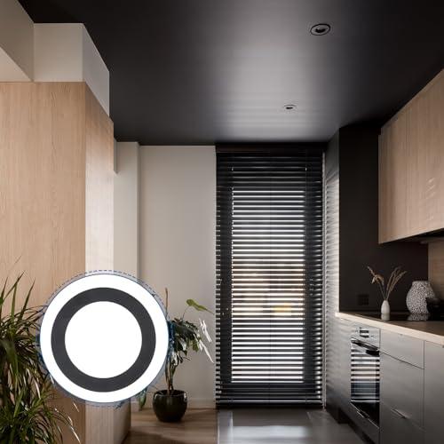 PATIKIL Metal Goof Trim Ring, 2 Pcs 6.69" OD 4.25" ID Circular Ceiling Light Trims Ring Recessed Light Cover Ring for Recessed Can Downlight, Black by PATIKIL - Image 7