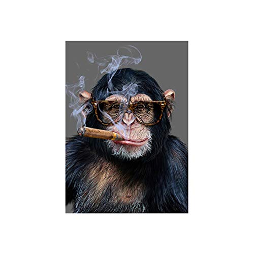 Toile singe et gorille abstrait fumer peinture de qualité