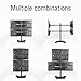 Universal tv Wall Mount Four Screens Table Top, Full Motion Mount with Harness Management, 90° Tilt Angle Adjustment Design, Fits 12-27 Inch TVs