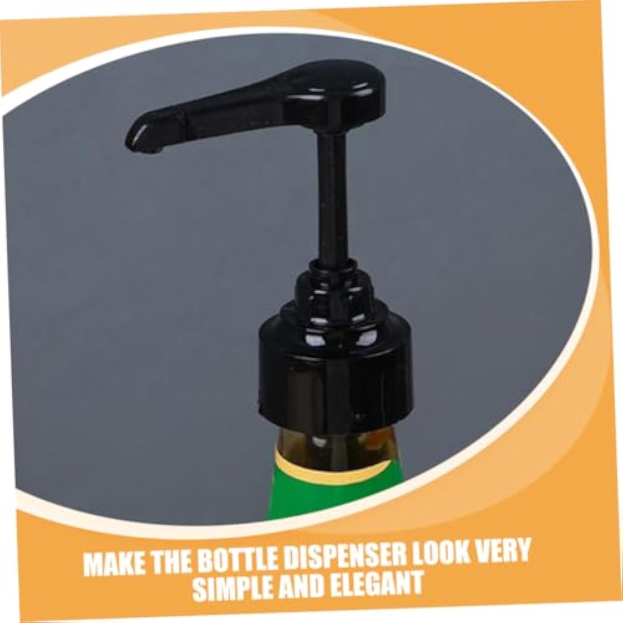 6pcs Press Type Pressure Nozzle Pump Head Condiment Squeeze Bottles