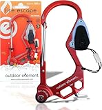 OUTDOOR ELEMENT Fire Escape, Emergency Escape Tool, Seatbelt Cutter, Window Breaker, Multi Tool, Fire Starter, Carabiner, and Much More