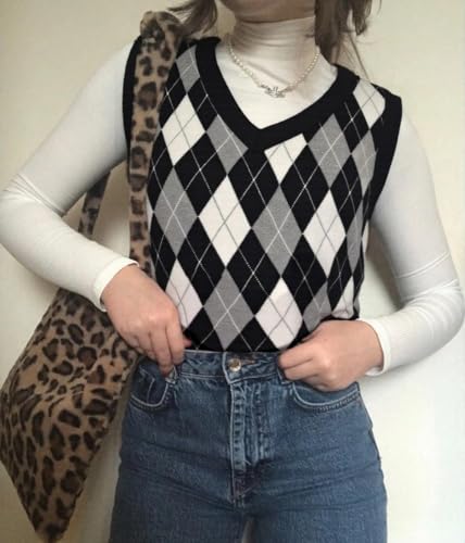 Image of TIYOMI Plus Size Sweater Sleeveless Tops for Women Knitted Tank Tops XL-5XL