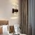 ZUIMEITIANS Bubble Crystal Wood Style Wall Sconce Walnut Finish Wall Lamp LED Sconce Rustic Wall light Fixture for Bedroom Living Room Bathroom Farmhouse Hardwired Pared de estilo de madera sconce luz