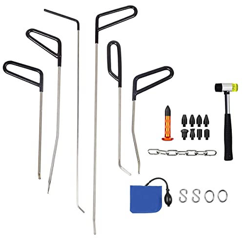 Furuix 車 デントリペア ツール 板金道具キット 凹み直す 車の凹修復道具 凹み直し 押し出し工具 作業 デントリペア 板金工具 車補修 車へこみ修理 デントツールセット 6本セット