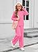 Haloumoning Girls Sweatsuit Kids Fashion Long Sleeve Sweatshirt and Wide Leg Pants Tracksuit Sets 2 Piece Outfits