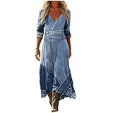 【Perfetto per Mare, Vacanze e Cerimonie】Adatto per spiaggia, vacanze, cerimonie informali, passeggiate, lavoro o tempo libero. Questo vestito estivo donna elegante si abbina facilmente a sandali, sneakers o stivali, diventando un capo must-have tra gli abiti estivi donna 2026 boho chic.