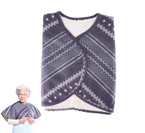 Plush Warm Double Sided Shoulder Cape Heated Shawl Wraps Capes Shoulder Warming Pad Neck Heat Pad For Women Protective Half Cape Shawl Winter Elderly 38 X 90Cm Soft Lightweight Breathable