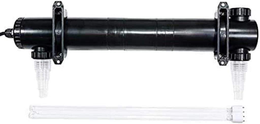 Jecod EverGrow 55W Non-Submersible UV Ultraviolet Light Clarifier Lamp Filter for Aquarium Koi Pond Fish Tank