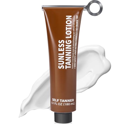 Self Tanning Lotion, Tube Squeezer Reusable for Easy Use, Body Hydrating Self Tanning Cream, Streak-Free, Fake Tan &amp; Quick Tan for Natural-Looking Bronzer Glow for Women &amp; Men