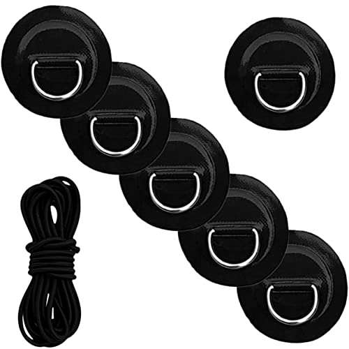 GANAZONO 3 Partidas fivela de corda de prancha de surf patch d-ring para inflável d anel patch peque