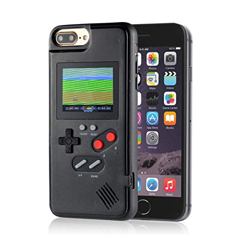 Gameboy iPhone Case Playable Gameboy Case for iPhone, Handheld Game Console Gameboy Phone Case Retro Gaming Phone Case Protective Cover with 36 Games Full Color Display (Black, iPhone 11 Pro Max)