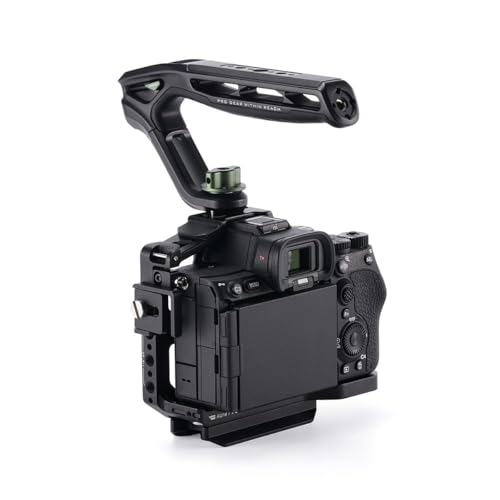 Image of Tilta Camera Cage Lightweight Kit for Alpha 7V, A7V, A7IV, A7R V | Xeno Top Handle | Arca-Swiss Baseplate for DJI Gimbals | Cold Shoe & 1 /4 inch-20 Mounting Points for Video Accessories | Black