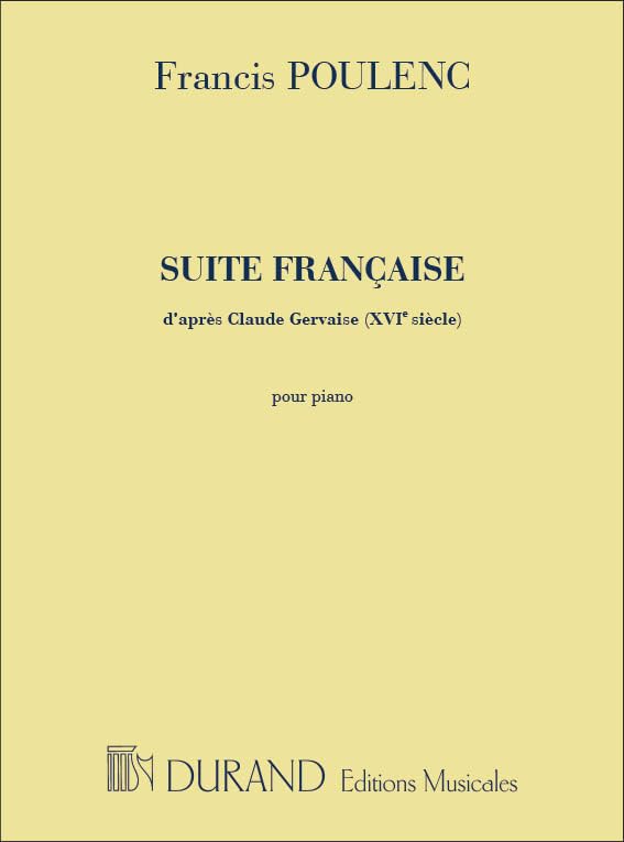 SUITE FRANCAISE PIANO      Paperback – January 1, 2001