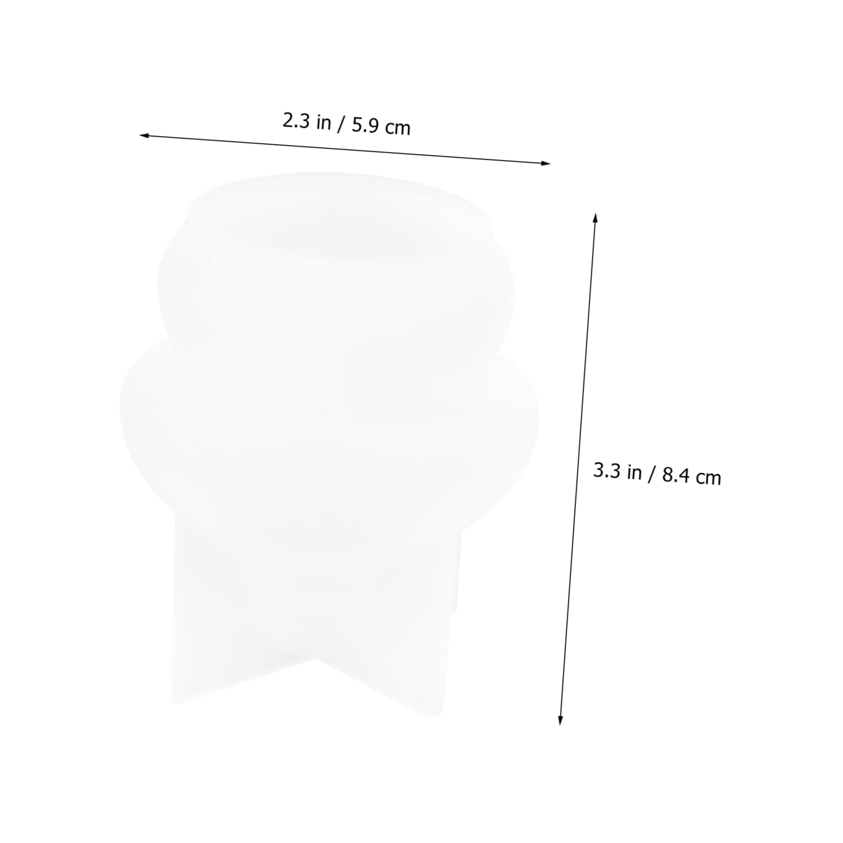VILLCASE 2 Juegos Moldes de Silicona para Manualidades Forma de Molde Reutilizable para Decoración Diy