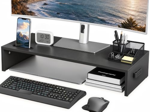 6 mejores soportes para monitores OCU 16 BONTEC Soporte Monitor Elevador Monitor Soporte Monitor Ordenador...