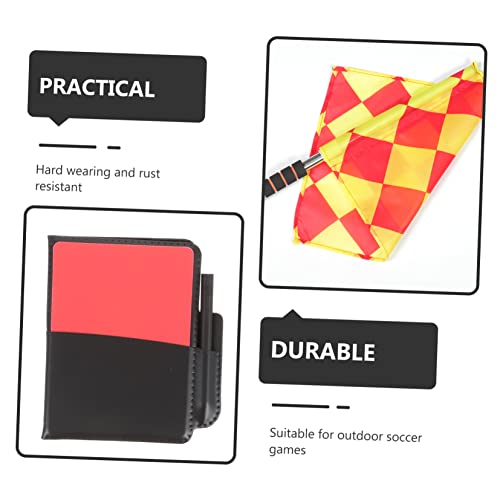 Banderas de Árbitro para Fútbol con Silbato Ligero y Durable miniatura 3