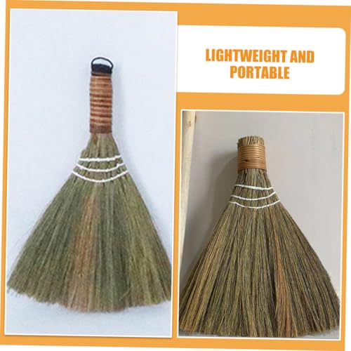 PRETYZOOM 2stücke Strohbesen Handgefertigt Bodenbesen Reinigungsbesen Kleiner Besen Tischbesen Handbesen Schreibtischbesen Haushaltsbesen Entfernen – Bild 7