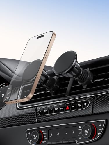 Image of CableCreation Magnetic Car Phone Holder Stand, AC Vent Mount with Strong Magnetic Grip, 360 Degree Rotation, Single Hand Use, Shockproof Build, Mobile Stand for Car