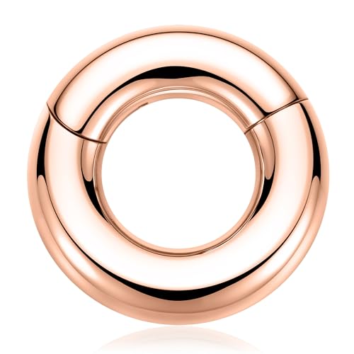 12g Cartilage Earring Hoop 12mm 12 Gauge Nose Hoop Rose Gold Helix Earring 316L Surgical Steel Hoop Earrings for Women Nose Rings Hoop Nose Ring Conch Helix Earring Lip Rings Nose Piercing Jewelry by GAGABODY - Used condition - Image 2