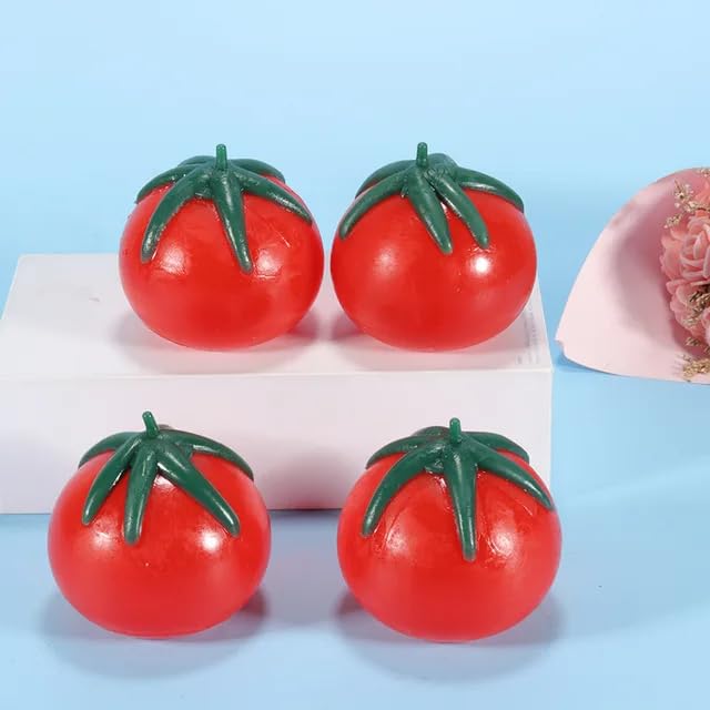 3+ Years Stress Anxiety Relief Toy Pack Of 1 Piece (Squishy Tomato 2 Piece)-image-41