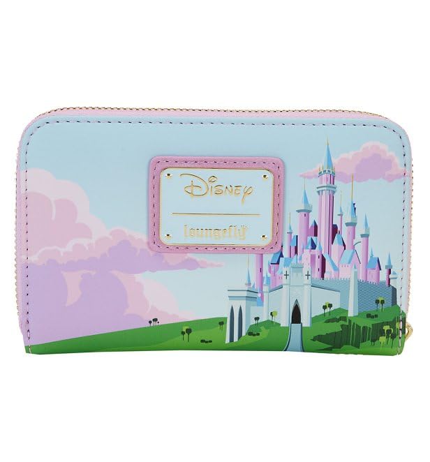 Loungefly Disney Sleeping Beauty Stained Glass Castle Zip Around Wallet3