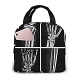 OMQFEW Lunchtasche Lunchbag für Damen Kinder, Kühltasche Lunch Tasche Picknicktasche Isoliertasche Thermotasche Zur Arbeit Schule Picknick Radiologie Collage Viele