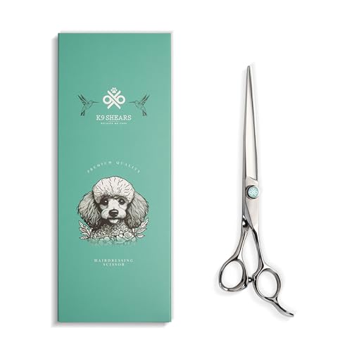 Image of 7 inch Dog Grooming Scissors|Super Light|VG10 Japanese Steel Professional Pet Grooming Shears for Cats & Dogs|Clean Cut & Precise Trimming|K9 Shears