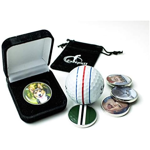 EzeePutt - Personalised Golf Ball Marker - Putting Alignment Marker with Your Own Custom Photo - Same Day Dispatch Cover