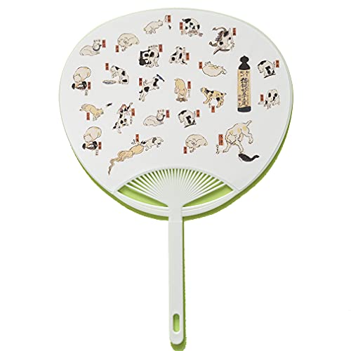 puikko うちわ 歌川国芳「猫飼好五十三疋」上