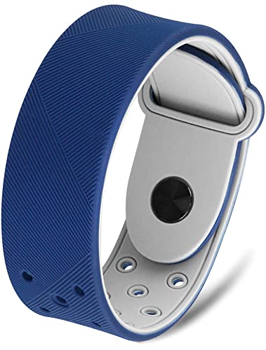 MagnetRX® Bracelet Magnétique De Sport Ultra Résistant En Silicone Étanche Pour Homme Et Femme - 32 Aimants Puissant (110000 GAUSS Au total) Bijoux Magnetiques (Marineblau | Größe: Standard) Cover